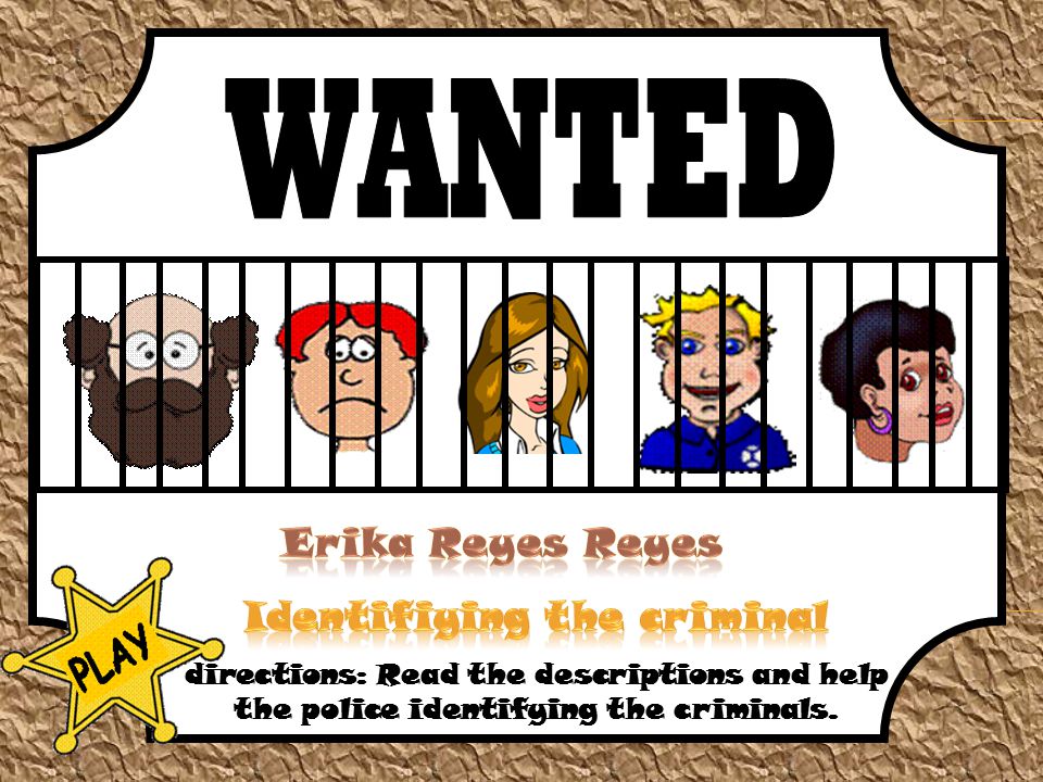 Identifiying the criminal