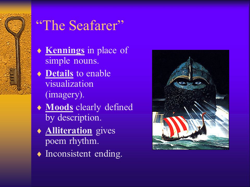 Anglo-Saxon Lyric Poetry: “The Seafarer” - ppt video online download