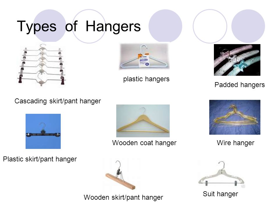 Types of Hangers plastic hangers Padded hangers