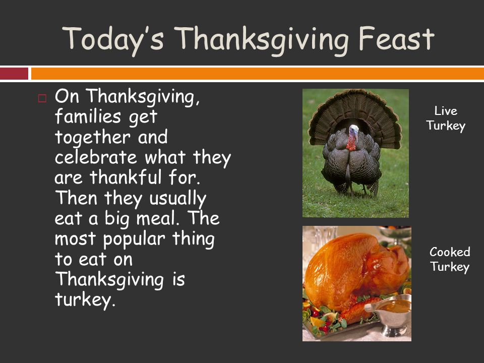 Today’s Thanksgiving Feast