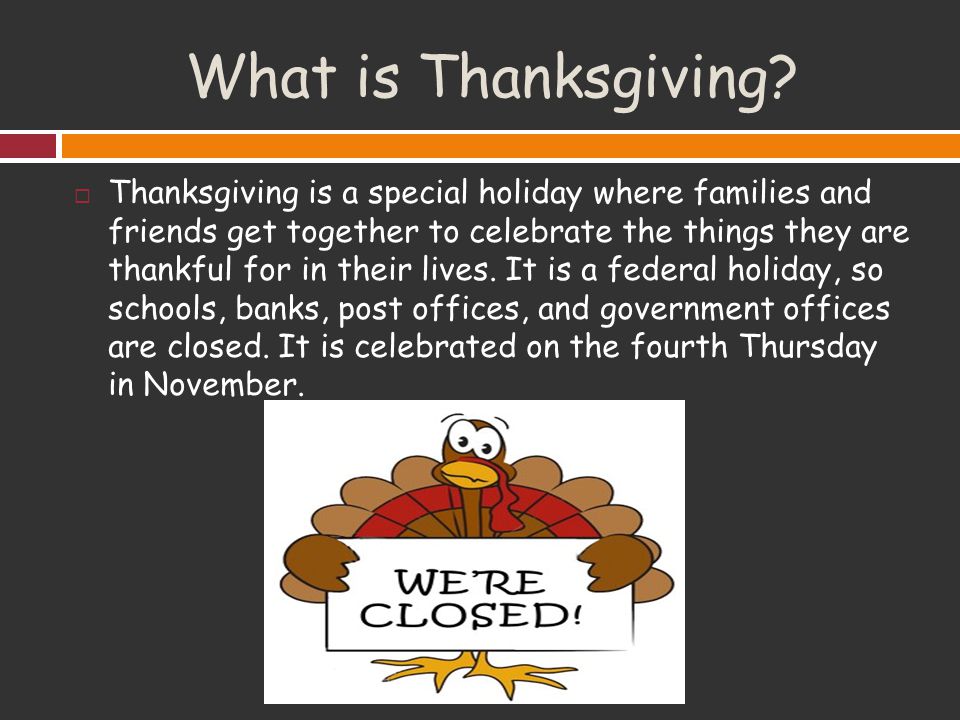 What is Thanksgiving