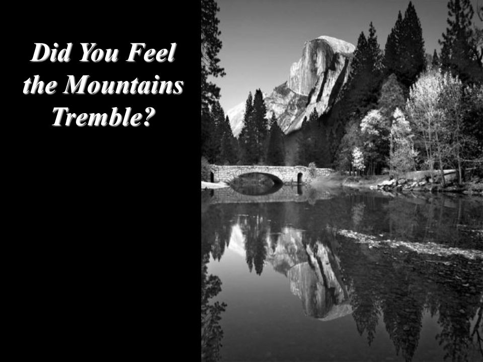 Did You Feel the Mountains Tremble
