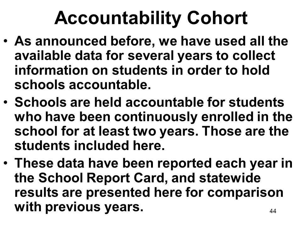 Accountability Cohort