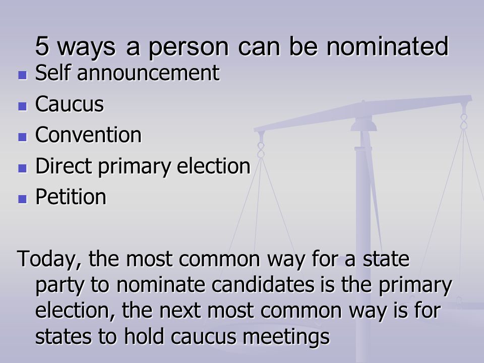 5 ways a person can be nominated