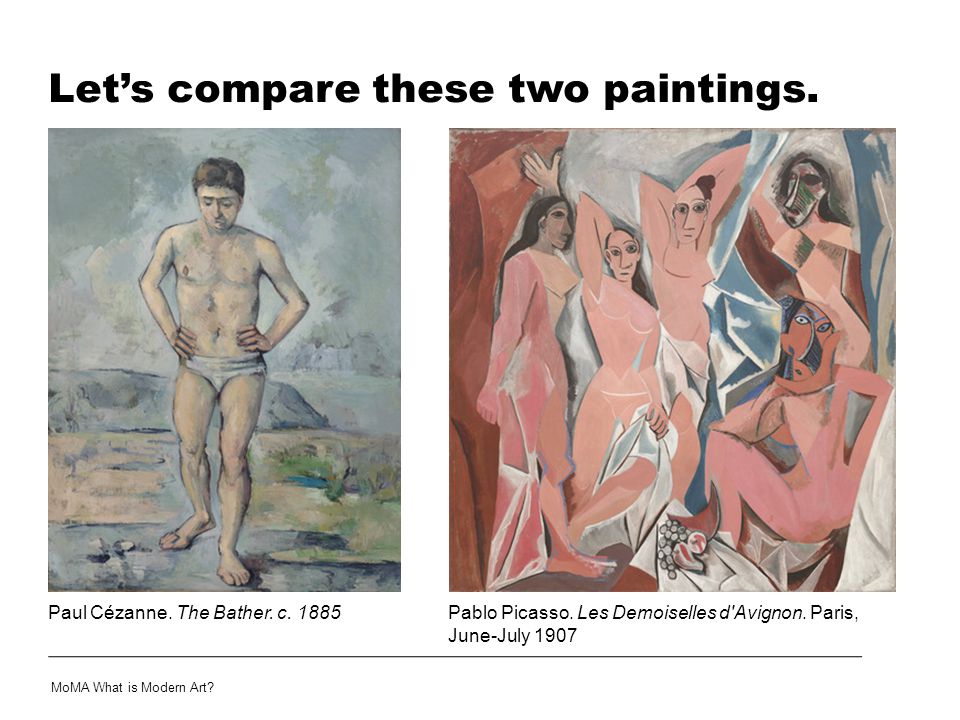 Let’s compare these two paintings.