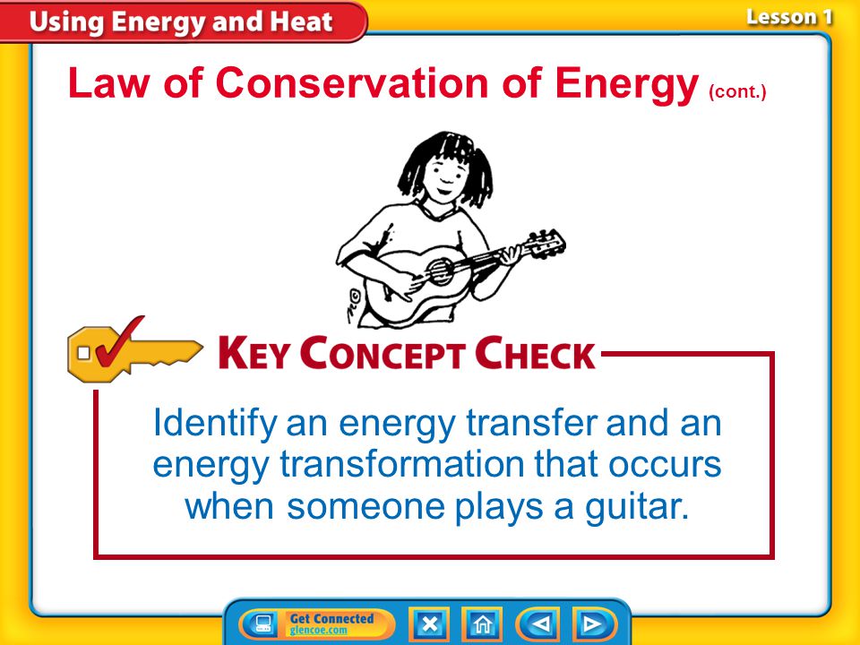 Law of Conservation of Energy (cont.)