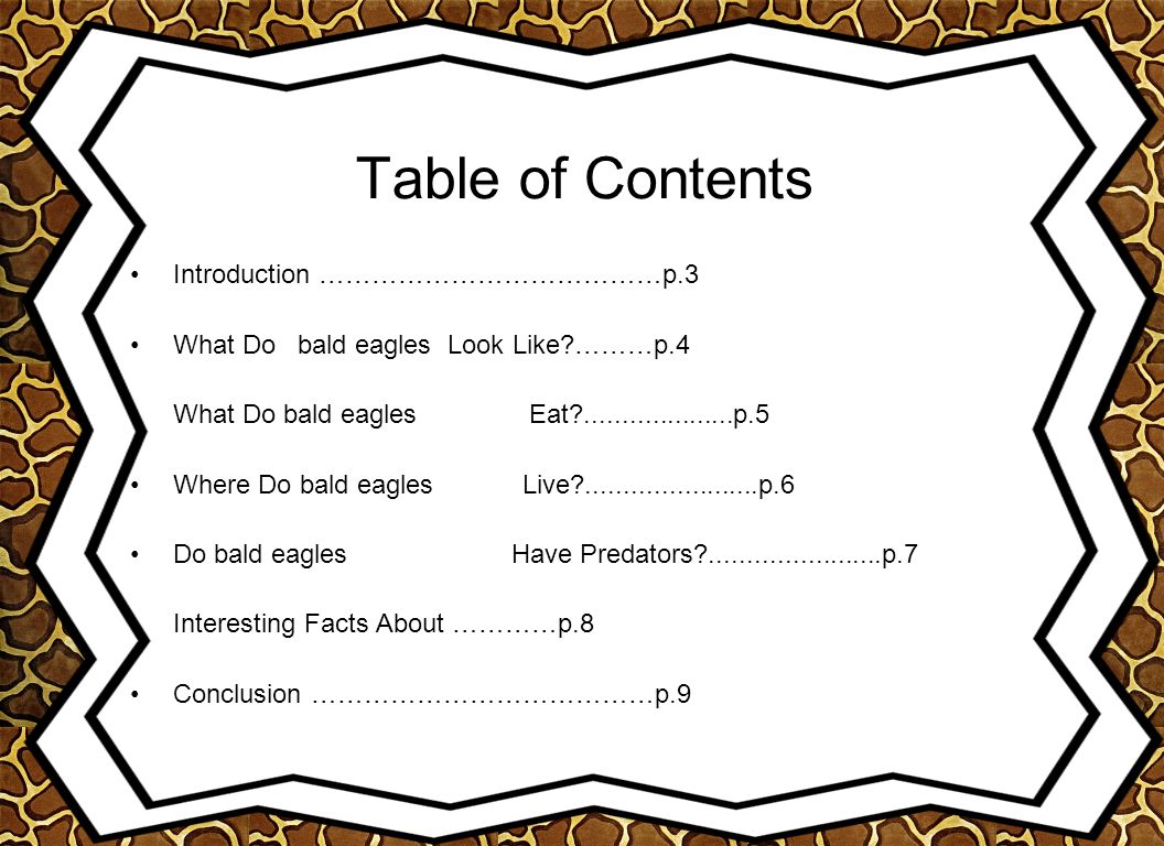 Table of Contents Introduction …………………………………p.3