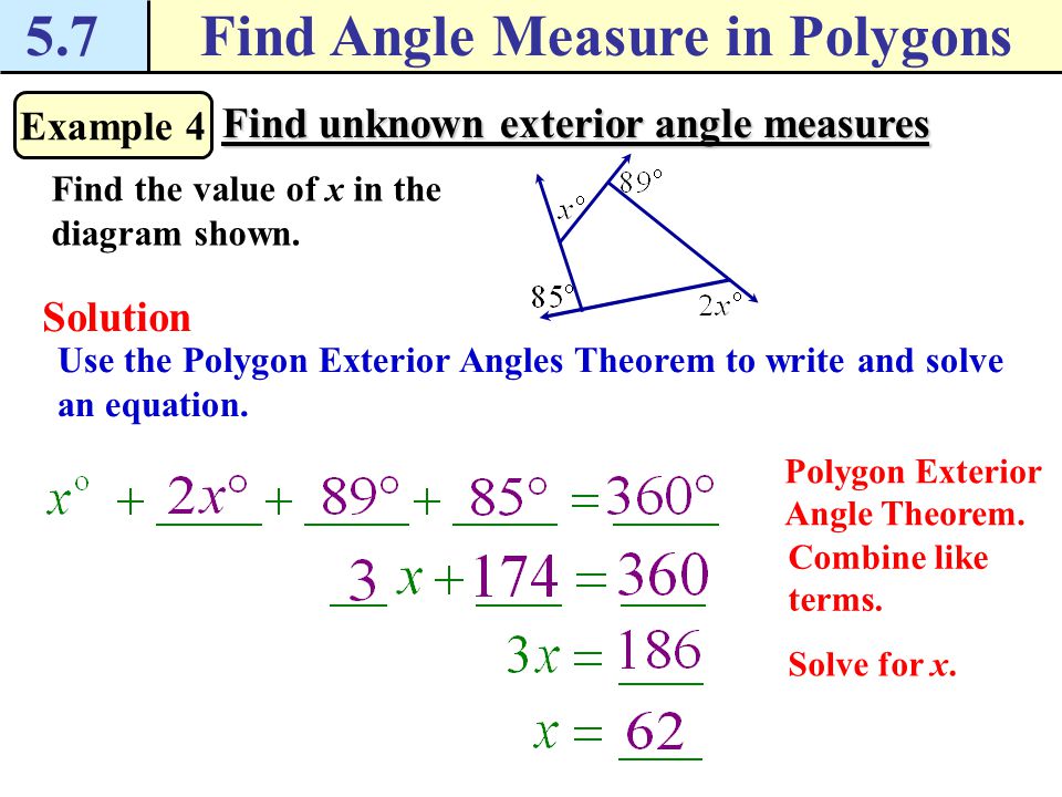 Find Angle Measure In Polygons Ppt Download