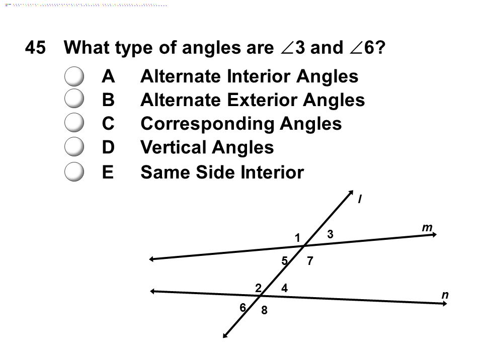 In This Example The Vertical Angles Are Ppt Video Online