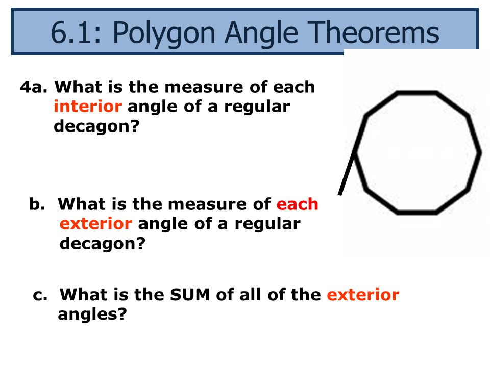 Interior Angle Of A Regular Decagon