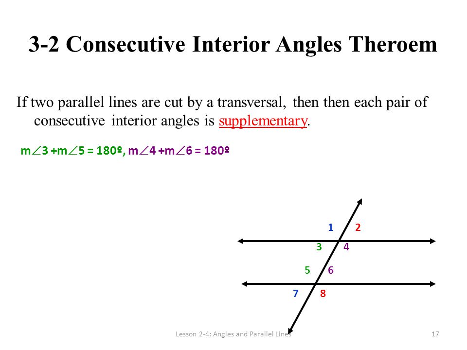 Parallel Lines And Transversals Ppt Video Online Download