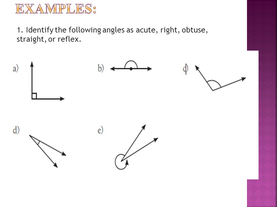 pics Acute Right Obtuse Straight Or Reflex angle construction ppt video online