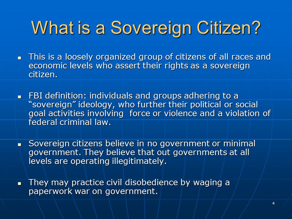Sovereign Citizen Issues in Florida - ppt download