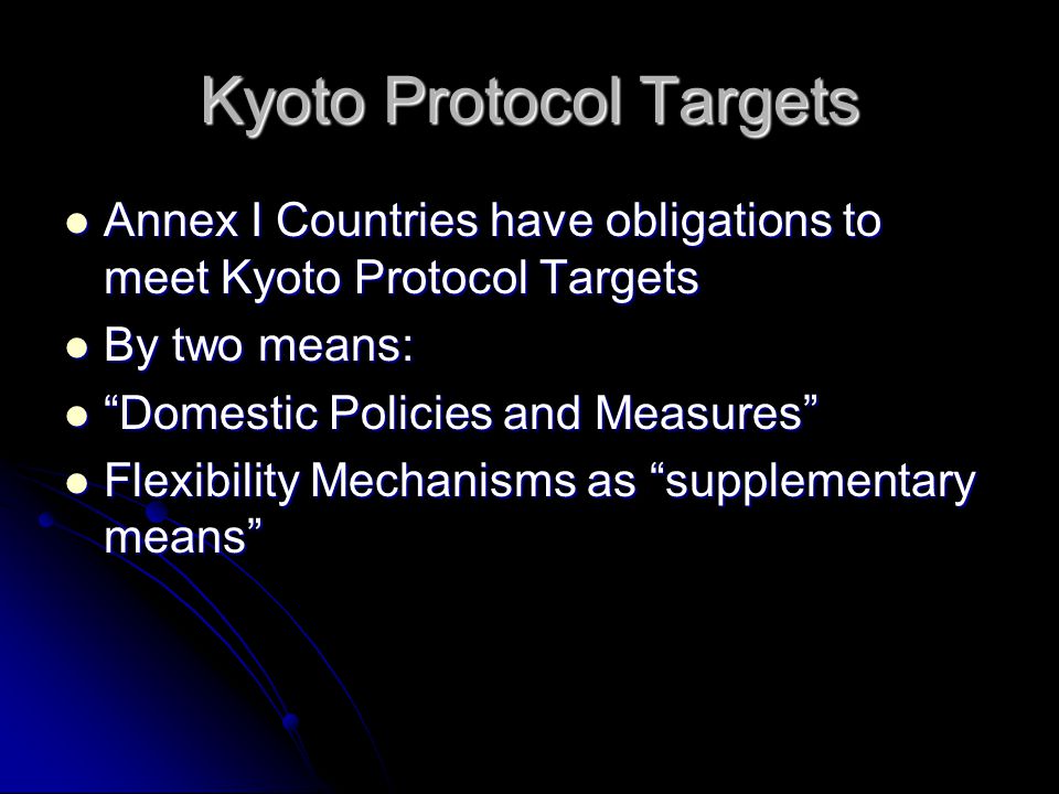 Kyoto Protocol Targets