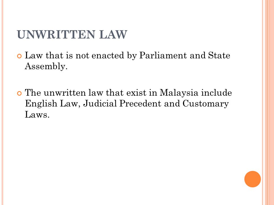Sources Of Law In Malaysia