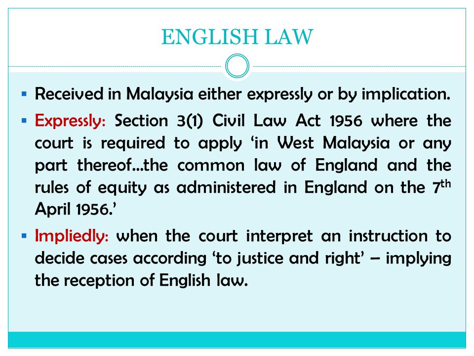 Sources Of Malaysian Laws Ppt Video Online Download