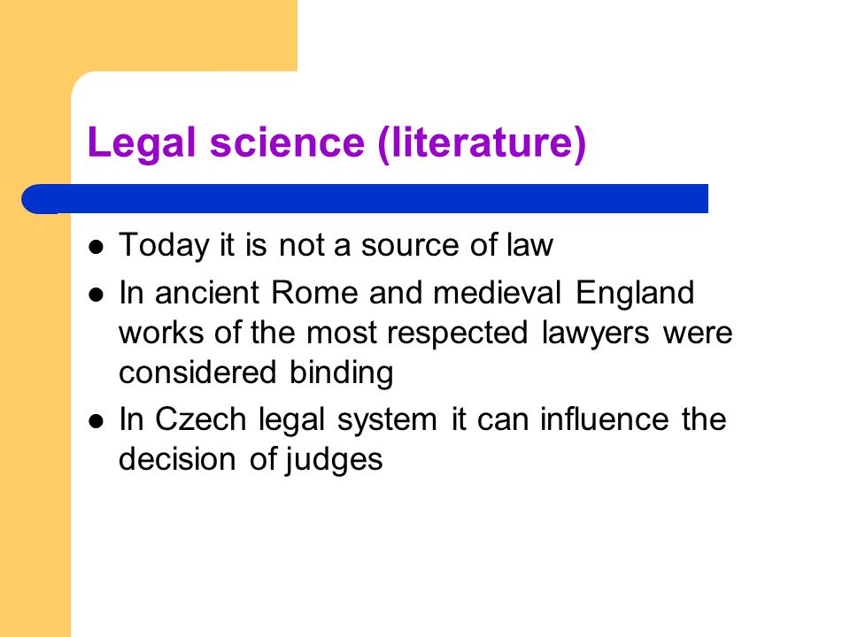 Legal science (literature)