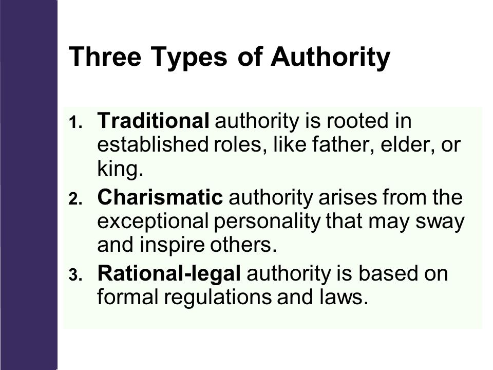 5 types of authority