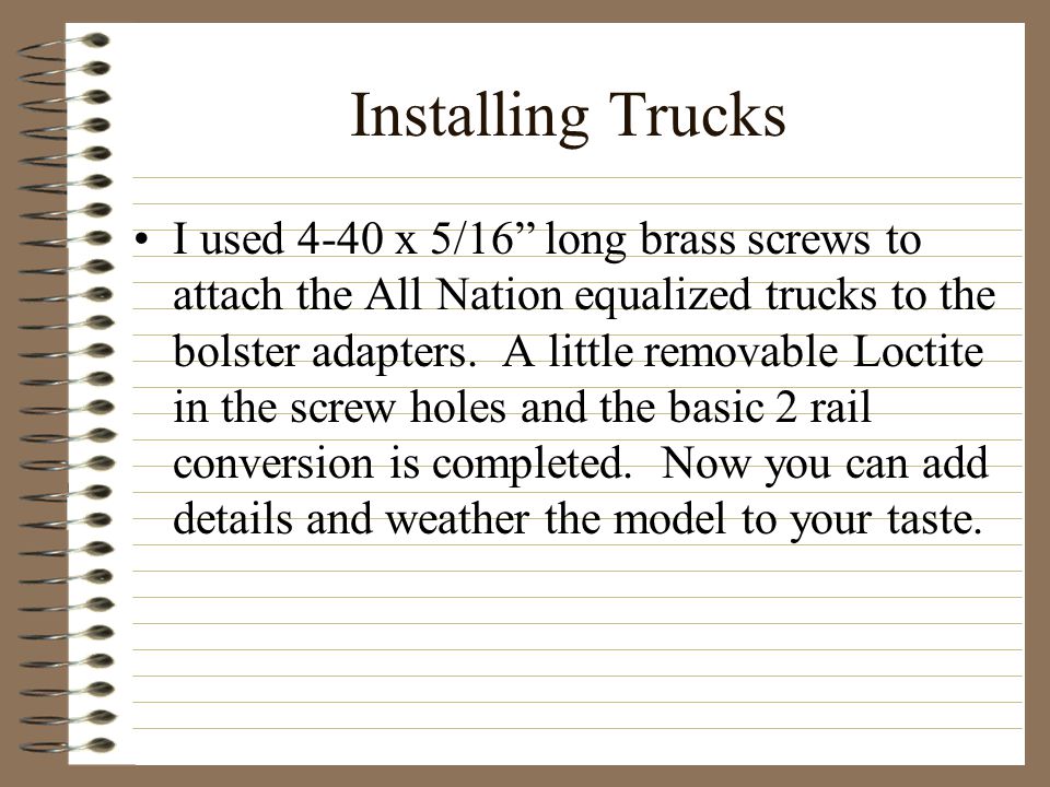 Installing Trucks