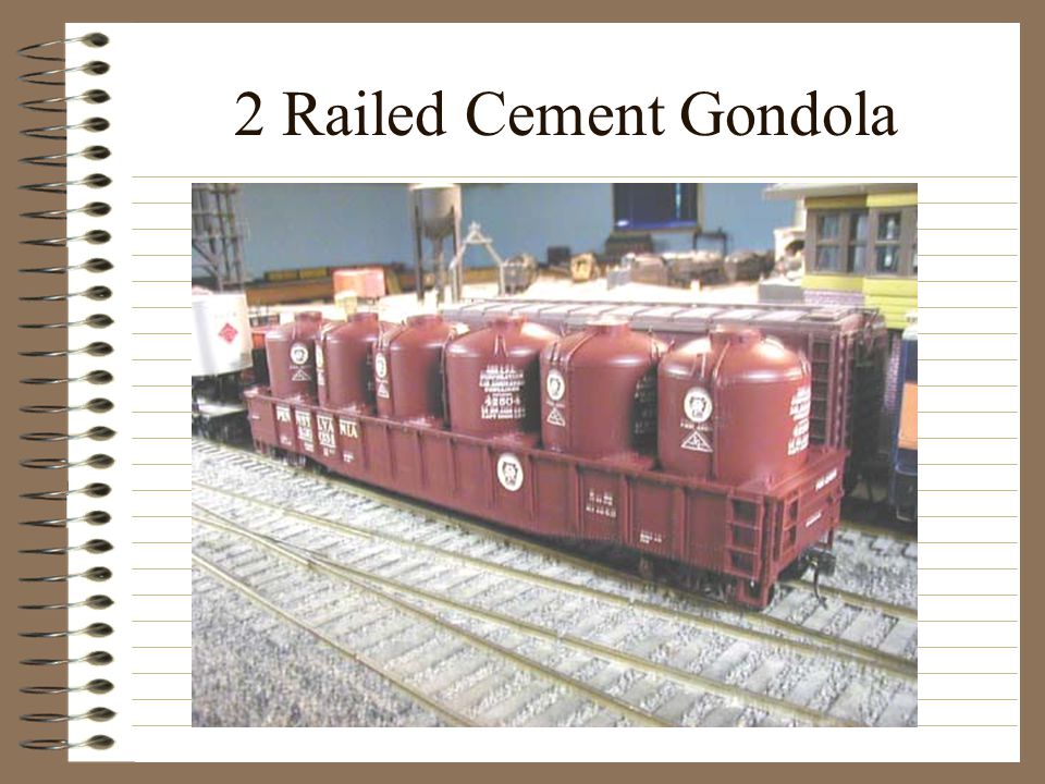 2 Railed Cement Gondola