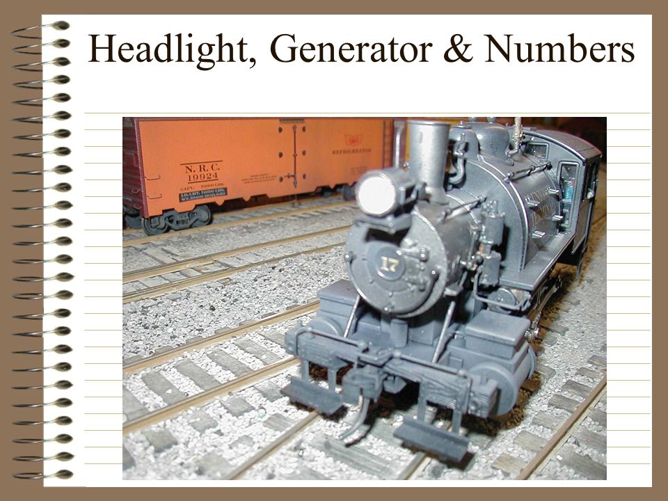 Headlight, Generator & Numbers