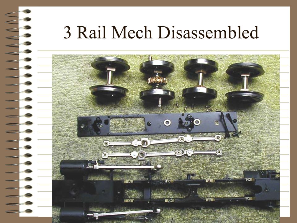 3 Rail Mech Disassembled