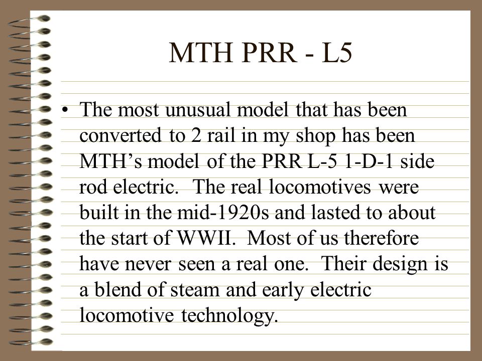 MTH PRR - L5