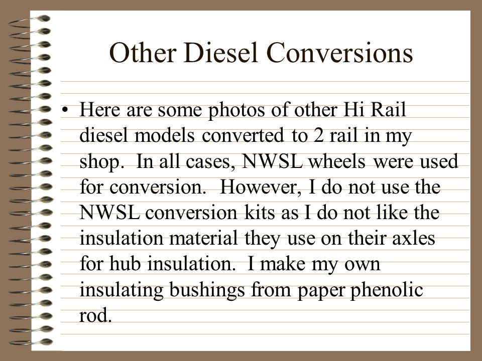 Other Diesel Conversions