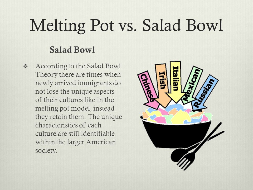 Melting Pot vs. Salad Bowl