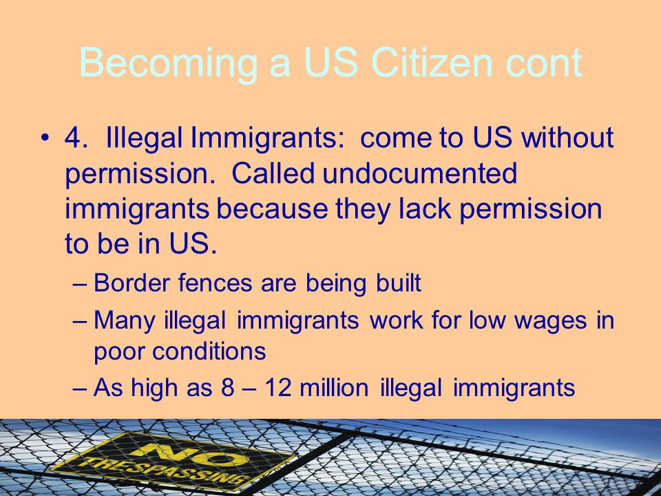 Becoming a US Citizen cont