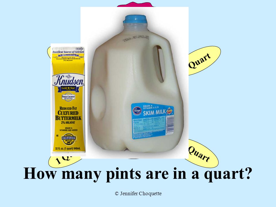 How many pints are in a quart