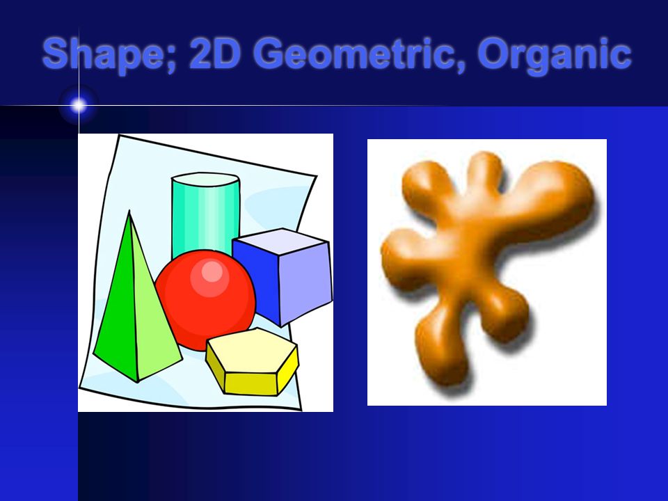 Shape; 2D Geometric, Organic