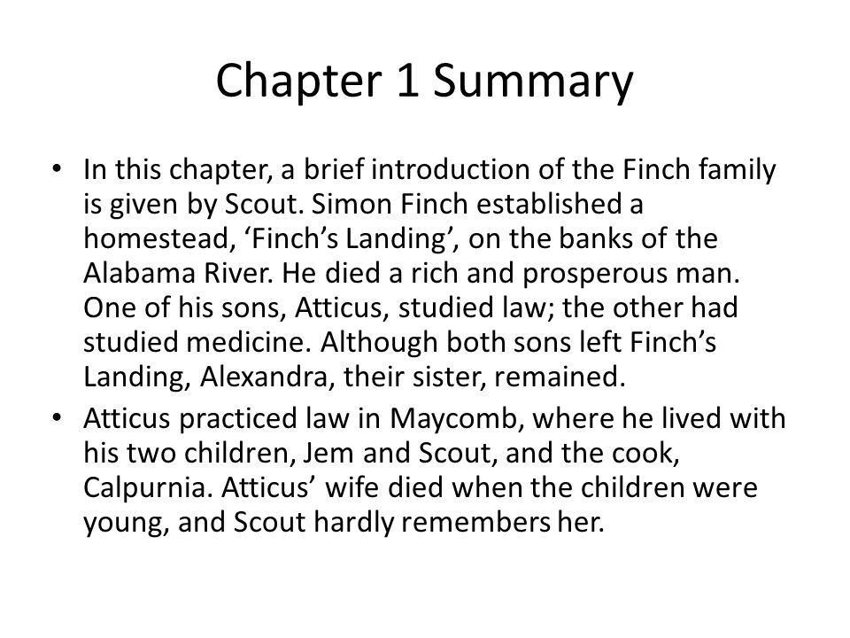 To Kill a Mockingbird Chapters 1-2 Notes. - ppt video online download