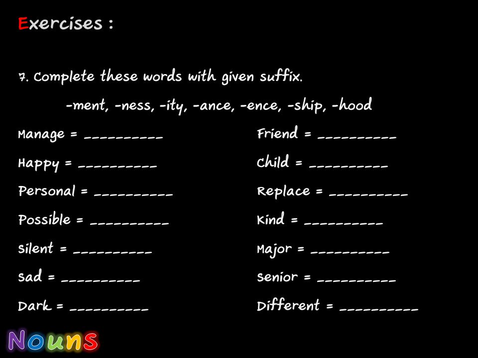 Nouns Ppt Download