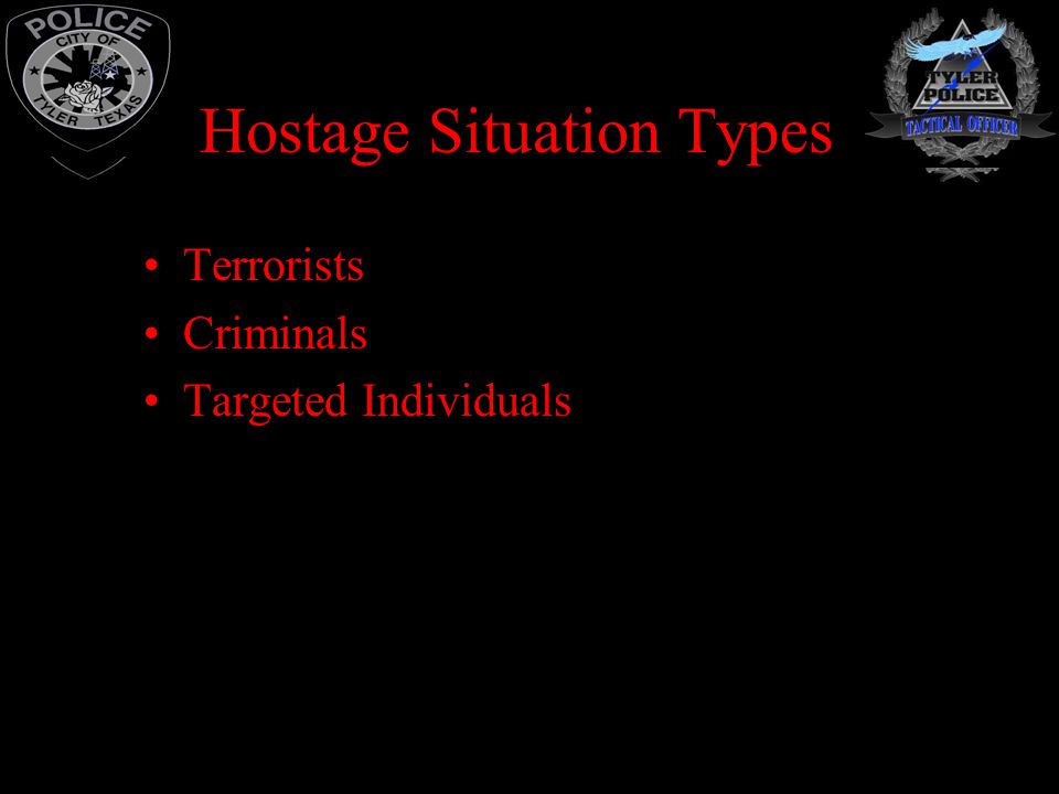 Hostage Situation Types