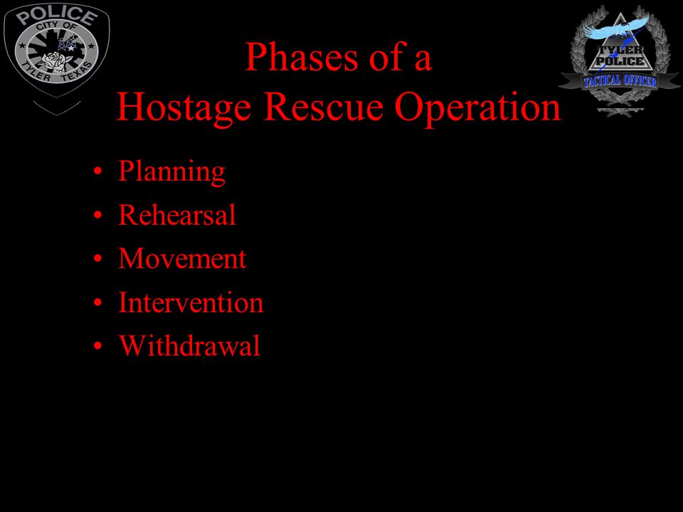 Phases of a Hostage Rescue Operation