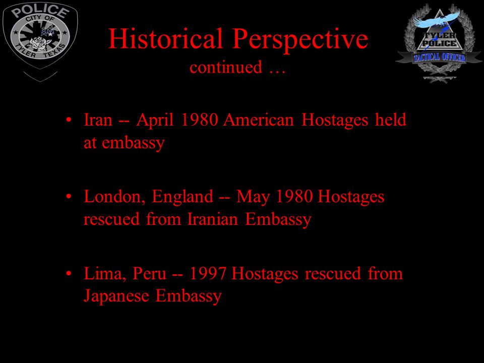 Historical Perspective continued …