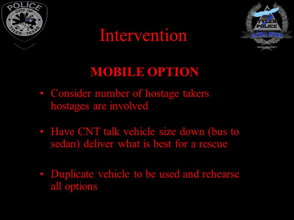 Intervention MOBILE OPTION