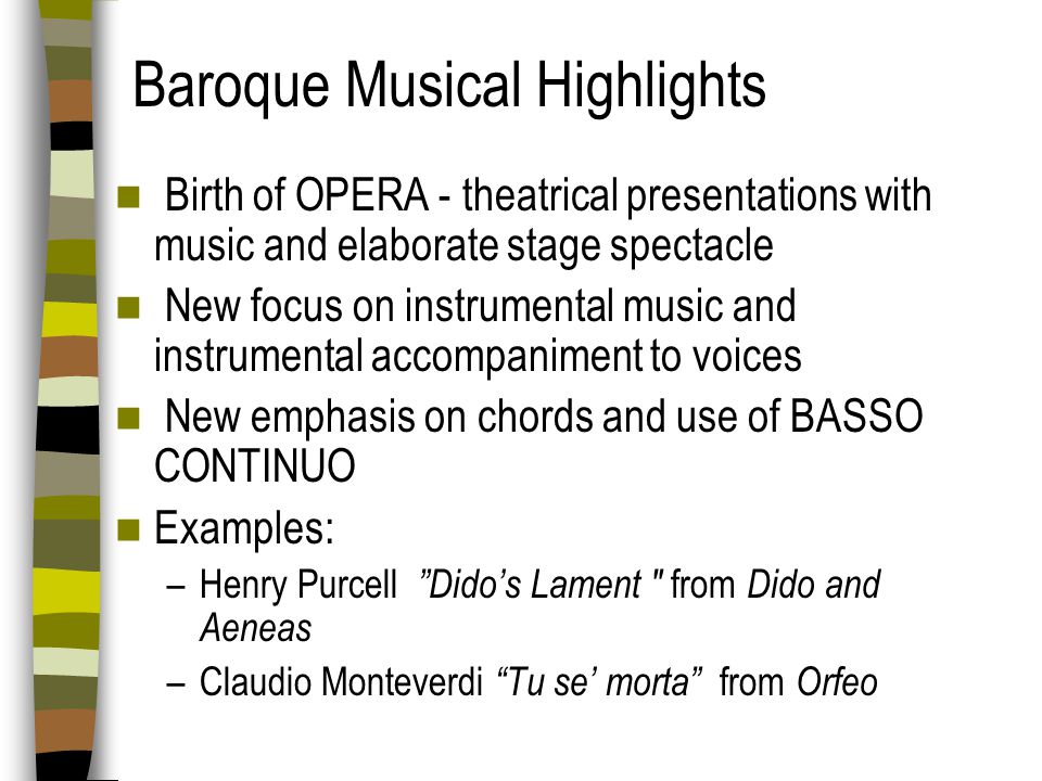 Baroque Musical Highlights