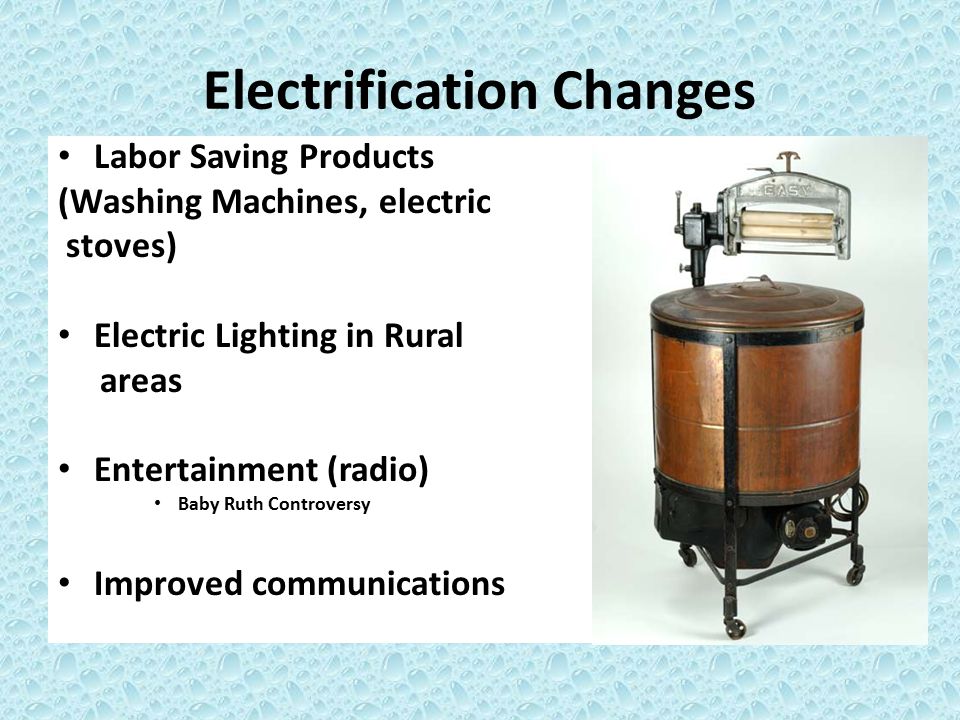 Electrification Changes