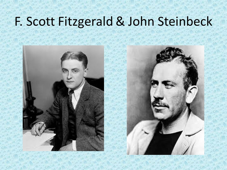 F. Scott Fitzgerald & John Steinbeck