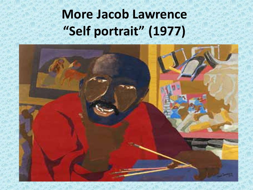 More Jacob Lawrence Self portrait (1977)