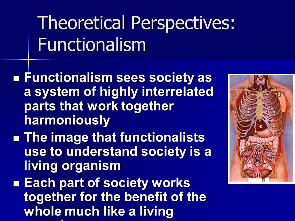 Theoretical Perspectives: Functionalism