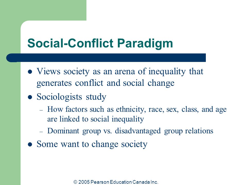 Social-Conflict Paradigm