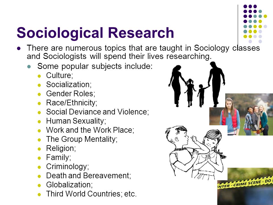 sociology subjects to write about