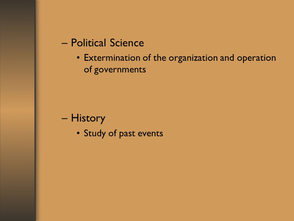 Political Science History
