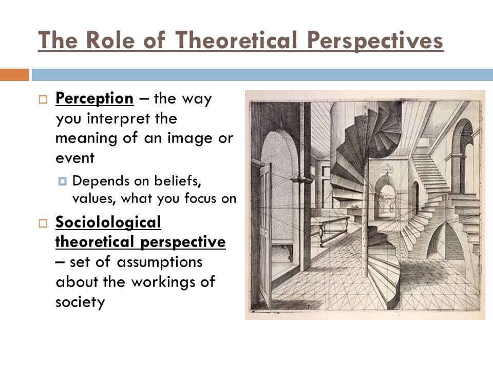 The Role of Theoretical Perspectives