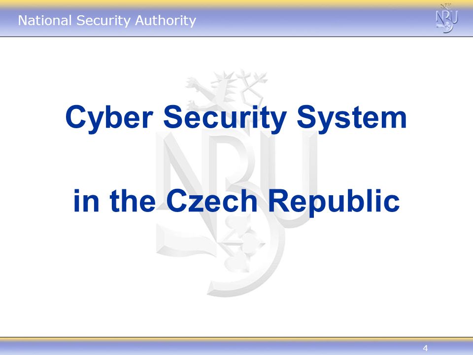Cyber Security System in the Czech Republic