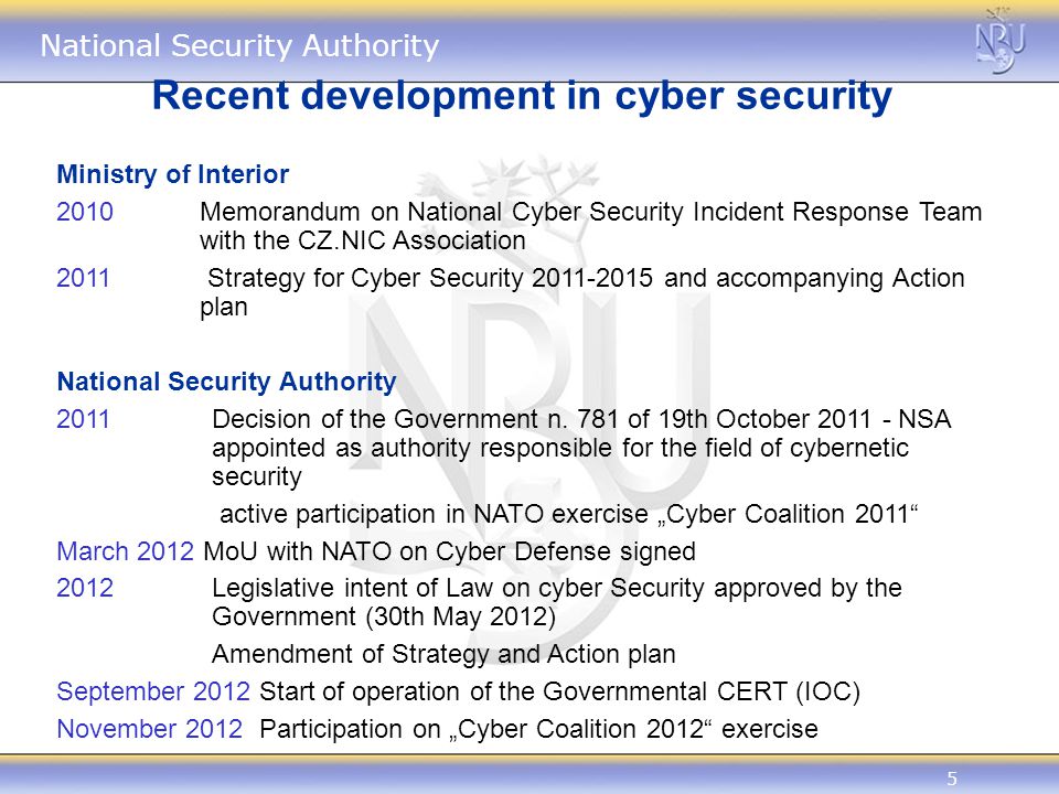 Recent development in cyber security