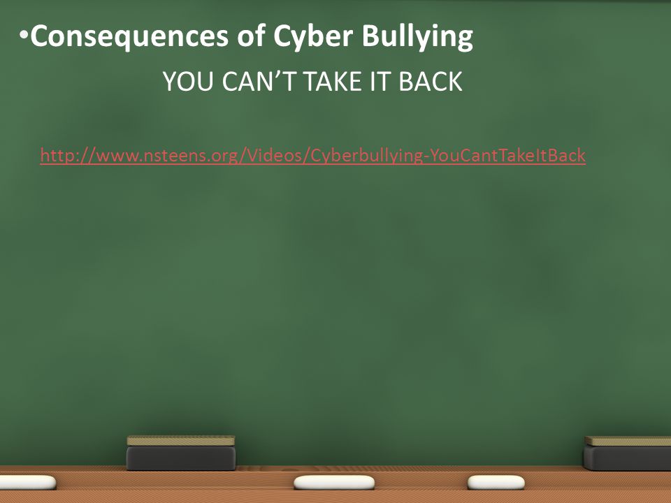 Consequences of Cyber Bullying